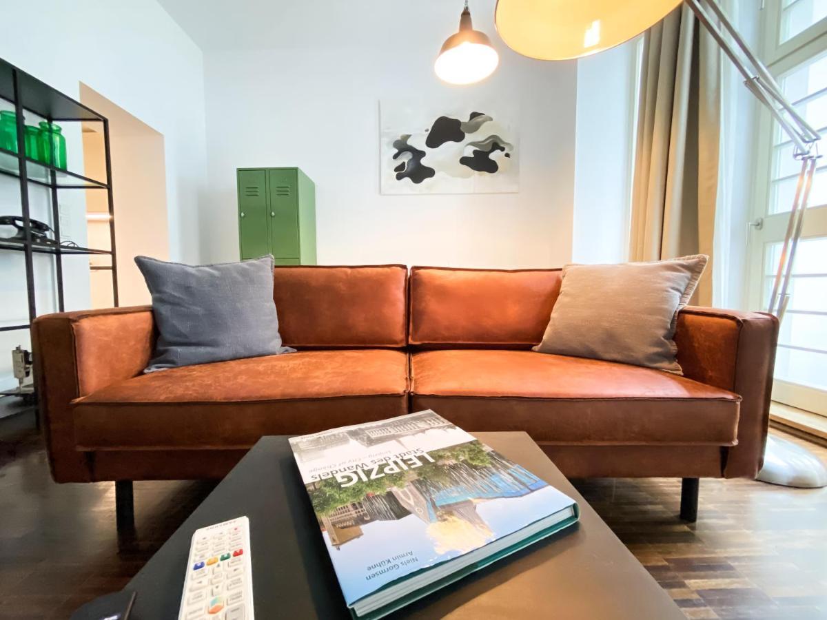 Modernes Loft-Apartment Inkl Tiefgarage Im Zentrum Leipzigs Buitenkant foto
